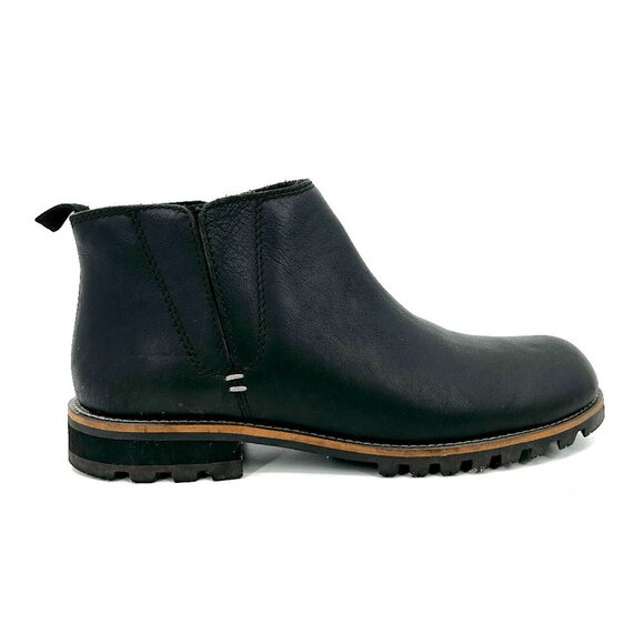 KODIAK Women's Black Waterproof Leather Peyto Chelsea Ankle Boots Booties Size 8 - Picture 1 of 9